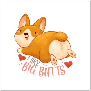 Corgi Butt 2 Posters and Art